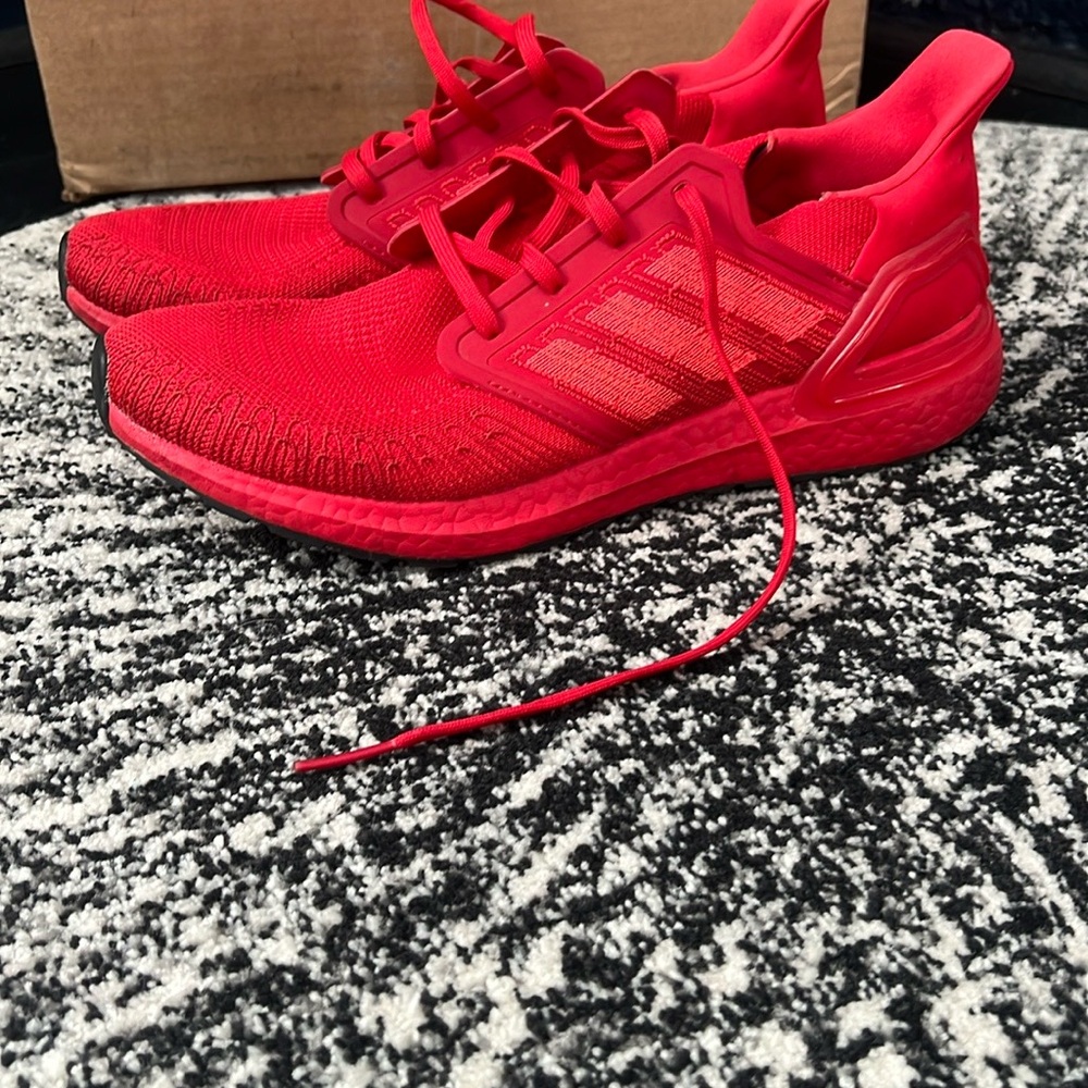 Ultra boost, adidas Red Knit Performance Running Shoes